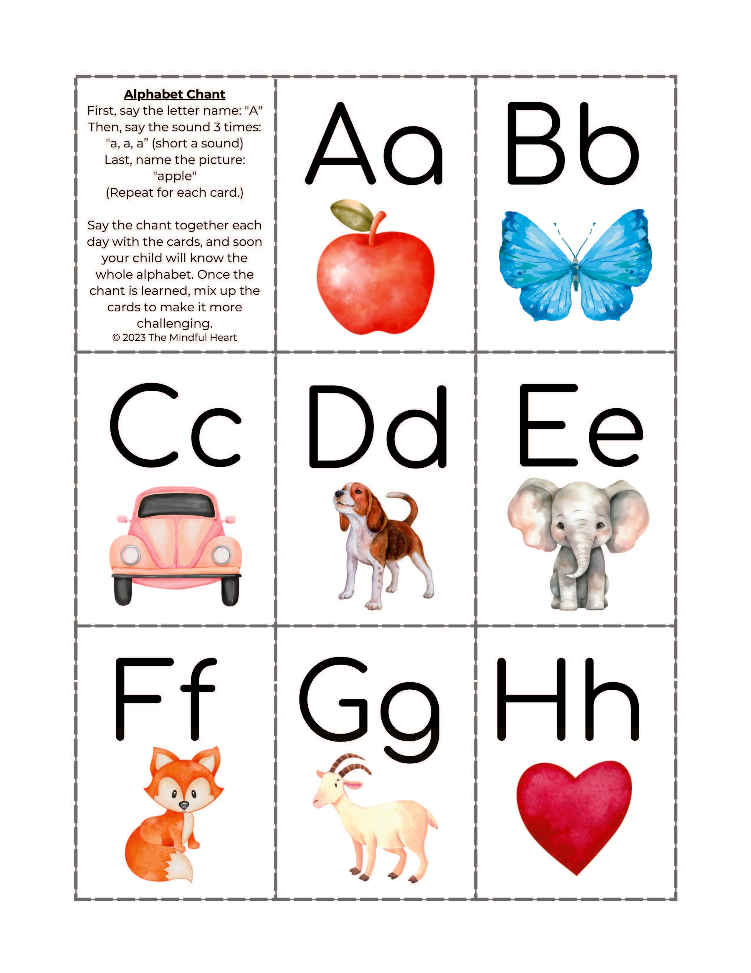 Alphabet Activities—Physical Product