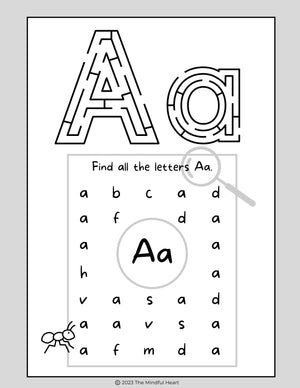 Alphabet Activities—PDF Download