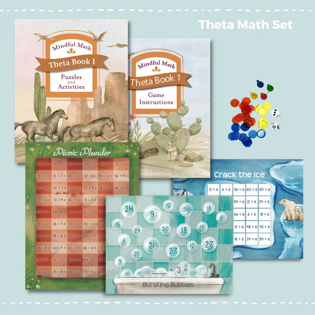 Mindful Math Theta Set (Puzzles and Activities + Game Kit)